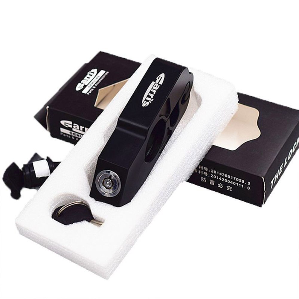 Motorcycle Grip Lock CNC Security Safety Locks Handlebar Handset Brake Lever Disc Locking Fit Scooter ATV Dirt Street Bikes Auto