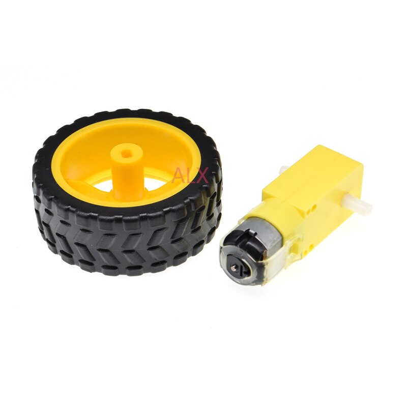 1setzt TT Motor- 130 MIT sterben Rad Clever Auto Roboter Getriebe Motor- FÜR ARDUINO DC3V-6C DC verlangsamen GETRIEBE Motor- 1 stücke + 1 stücke 65MM Rad