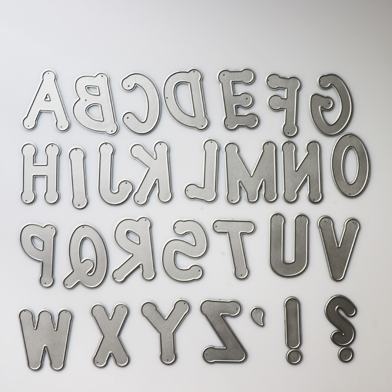 Large Big Alphabet Set Die Cut Letter Metal Cutting Dies Stencil Scrapbooking Embossing Christmas Craft