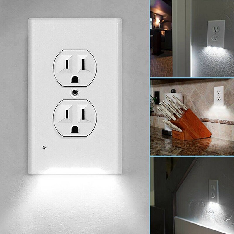 Socket Switch With Night Light-1W Two-hole Socket Wall Socket Power Socket Multi-function Socket