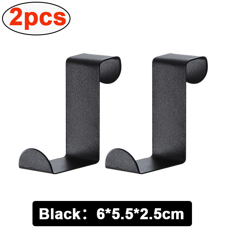 Z-förmiger Badezimmerschrank-Türhaken, Edelstahl-Tür-Rückaufhänger, Schlüsselanhänger, Kleiderhaken, Zuhause, Küchenzubehör, Organizer-Werkzeug