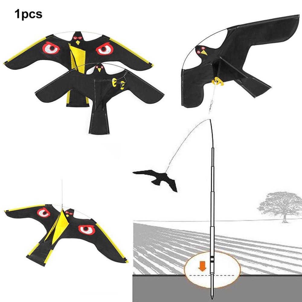 Emulation Flying Hawk Bird Scarer Drive Bird Kite For Garden Scarecrow Yard Home