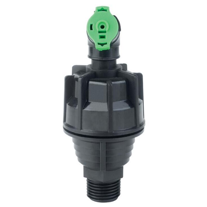 Aspersor de larga distancia con rosca macho, rociador giratorio de 1/2 grados de , boquilla de riego para jardín y agricultura, 360 pulgadas: Verde