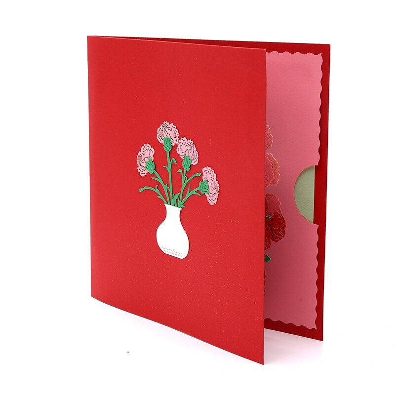 3D Mother's Day Pop Up Card Flowers Card Thank you Greeting Card Love Mom