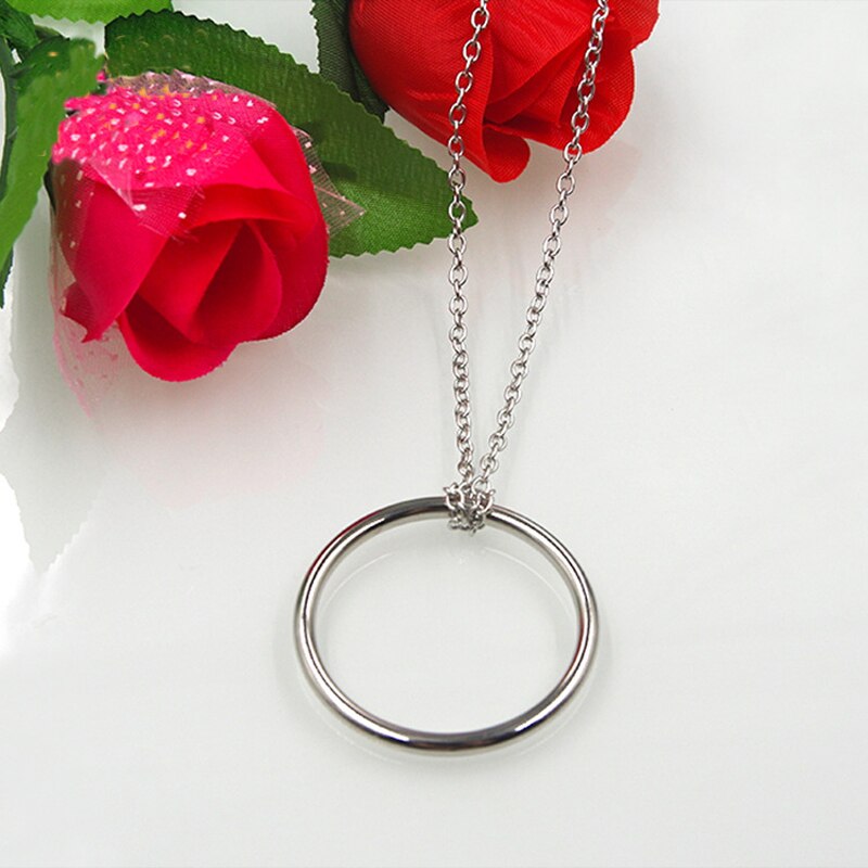 Goochelaars Kind Goocheltrucs 1pc Metal Magic Ring met Ketting Magic Prop te Doen Close-up Speelgoed voor Kids