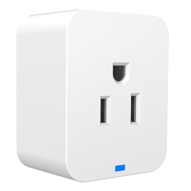 Wifi Smart Plug,Voice-Controlled Remote Control Electrical Protection Energy Saving Timing for Alexa Google,US Plug: 1pcs