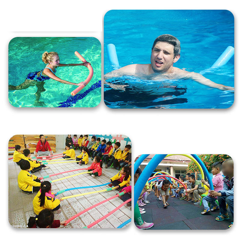 6*150cm Swimming Pool Noodles Flexible Kickboard Water Aid DIY Toys Woggle Noodles Hollow Learn Foam Swimming Pool Set