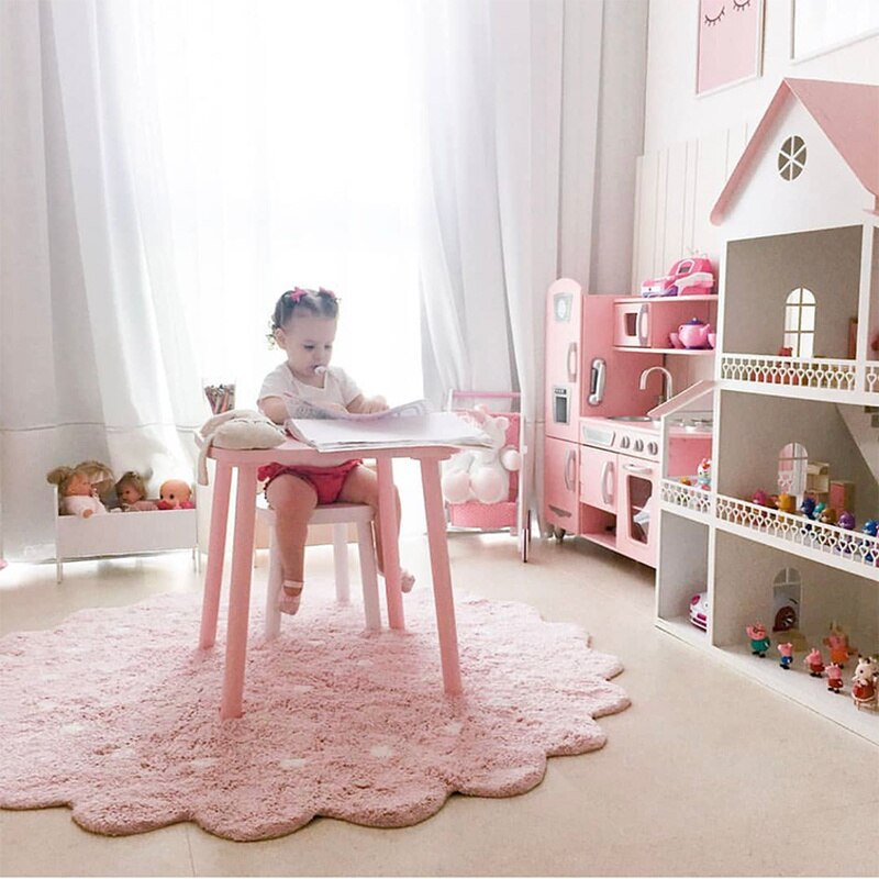 Tapis rampant pour enfants, matelas de chambre à coucher rond pour bébés, tapis de jeu rampant en coton, tente de tipi