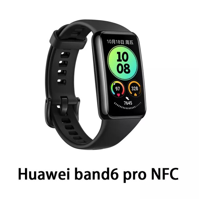 Huawei – bracelet connecté sportif Band 6 Pro, écran entièrement tactile, NFC, moniteur de fréquence cardiaque, de sommeil et de température corporelle, étanche, , 90%