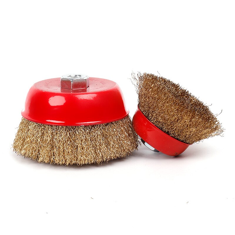 Metal Polishing Wheel / Cleaning Wire Brush / Bowl Type Grinding and Derusting Steel Wire Wheel with Nut / Angle Grinder