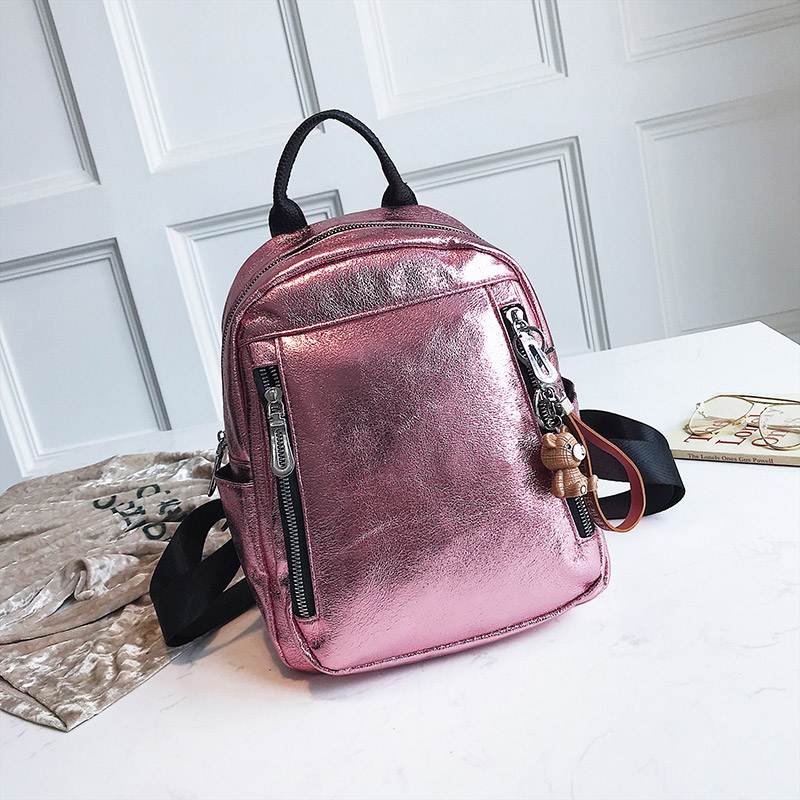 Dames pu leren rugzak mini rugzak schattige rugzak rugzak voor tienermeisjes kleine schooltassen vrouwelijke mochila  xa545h: Roze groot