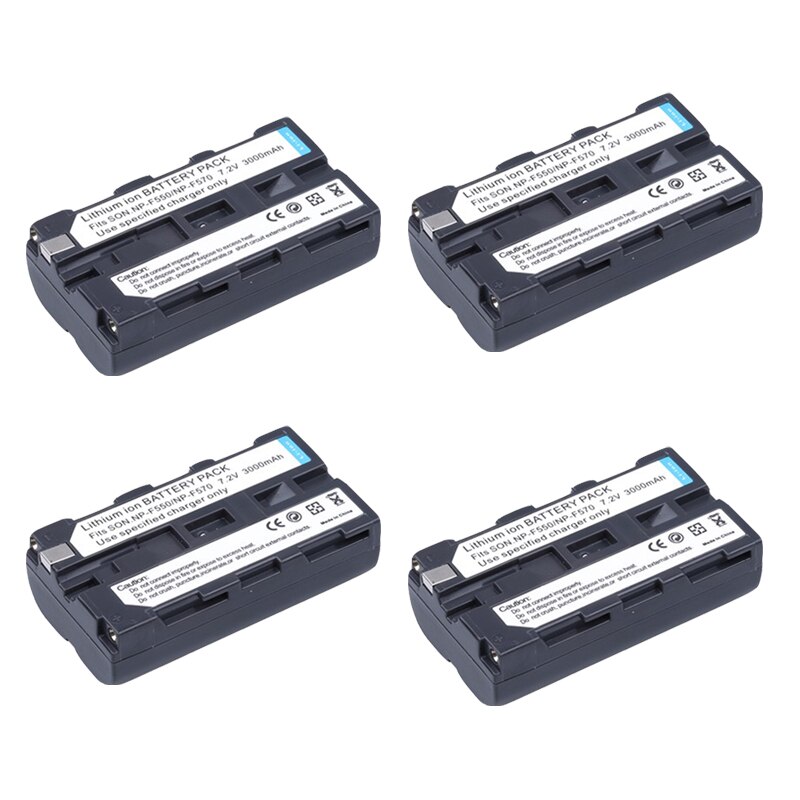 NP-F550 battery pack NP-F330 NP-F570 NP-F730 np f570 np- f530 Battery + USB Dual np-f750 Charger for Sony np f330 battery CCD-SC: 4pcs battery