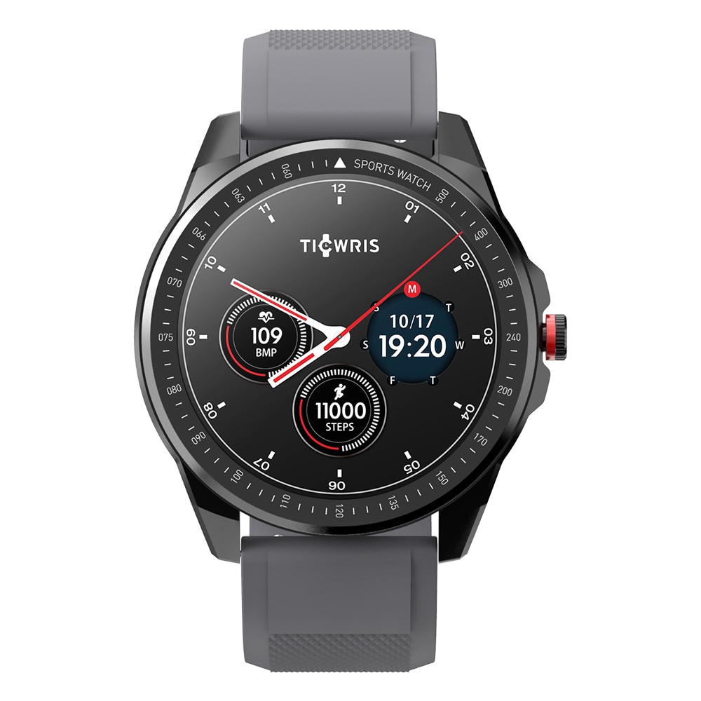 Ticwris rs smartwatch herre  ip68 vandtæt pulsmåler sport fitness track bluetooth 5.0 smart watch til android ios