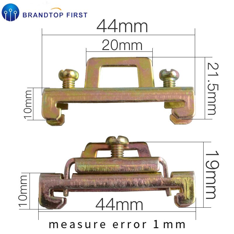 5pcs Fixed Clamp Fasten Clip for 35mm DIN Rail DIN Rail Fixed Clamp Fasten Clip C45
