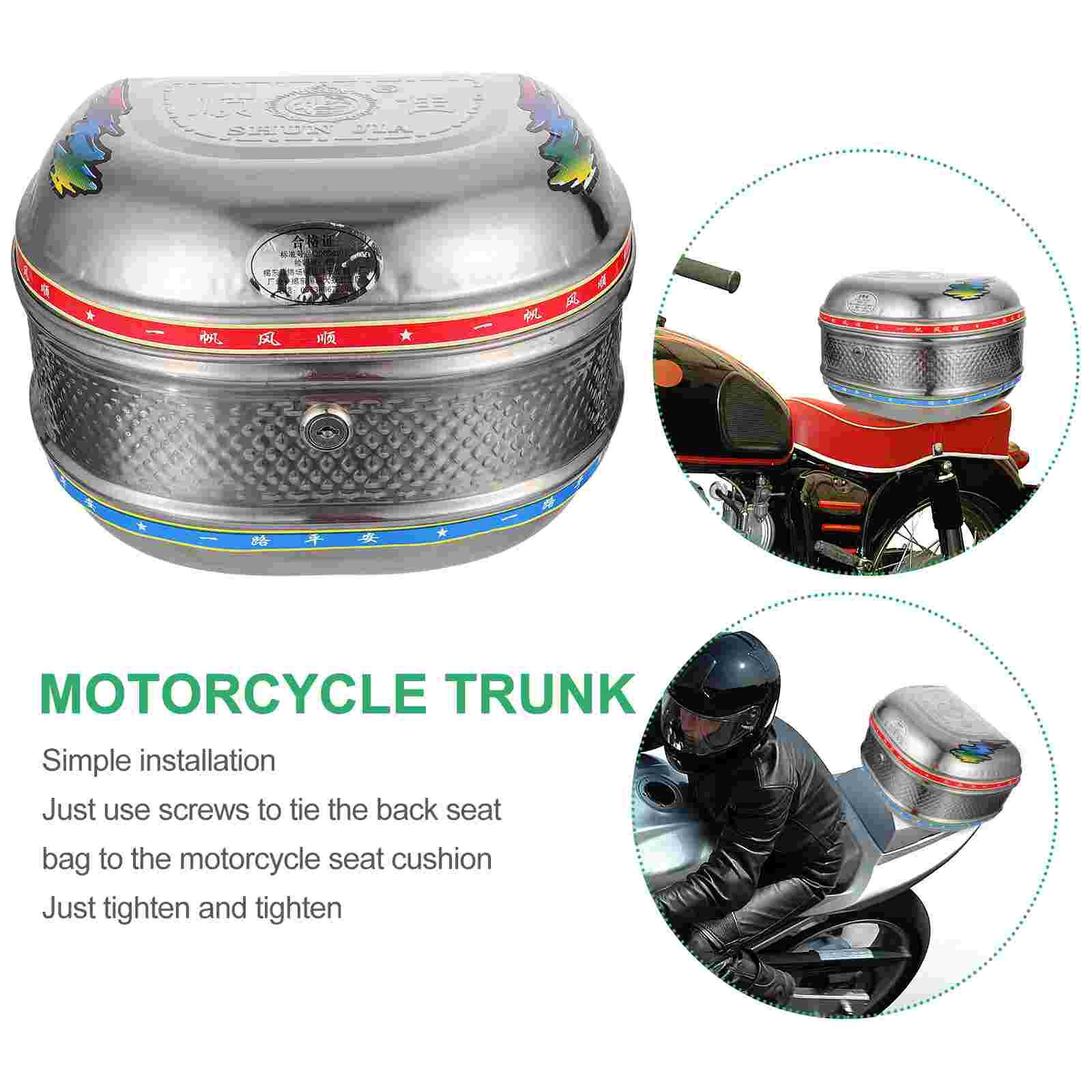 1pc Motor Seat Bag Motor Rear Seat Bag Useful Rear Seat Bag Back Seat Bag