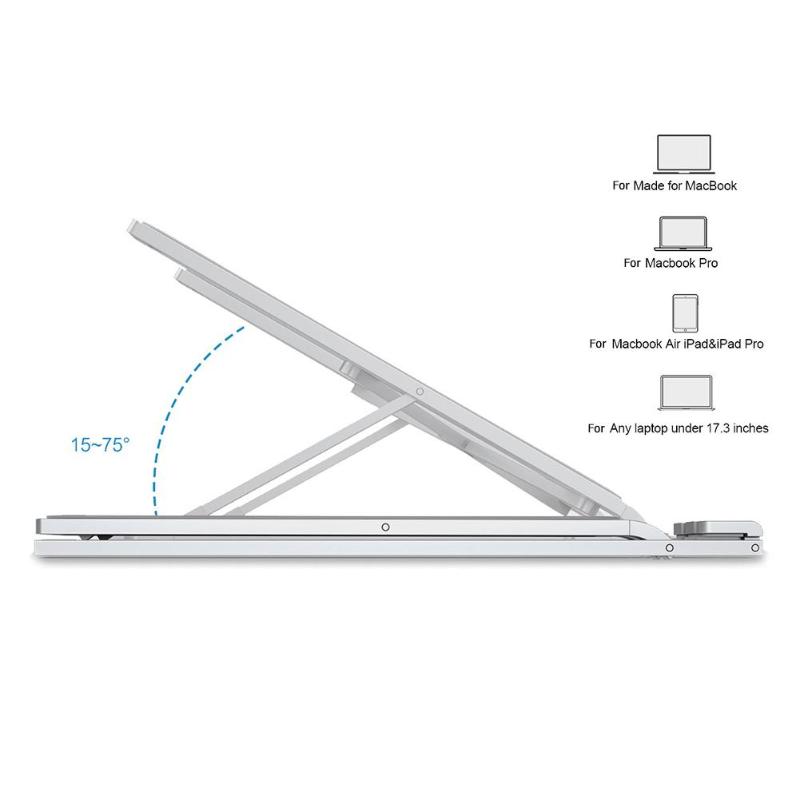 Adjustable Laptop Stand Aluminum Alloy Desktop Adjustable Notebook Cooling Bracket Tablet Holder For Macbook Pro Air