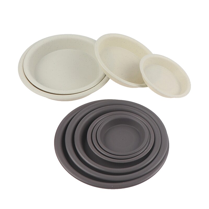 Caja de Maceta de jardín de plástico de forma redonda, platillo de Maceta de jardín de Color sólido, bandeja de goteo, maceta, paleta, bandeja para macetas, 1 ud.