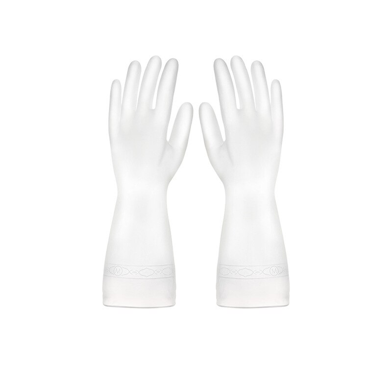 Guantes de limpieza para lavavajillas, guante de esponja de goma de silicona, herramientas de limpieza para el hogar,: solid color / M