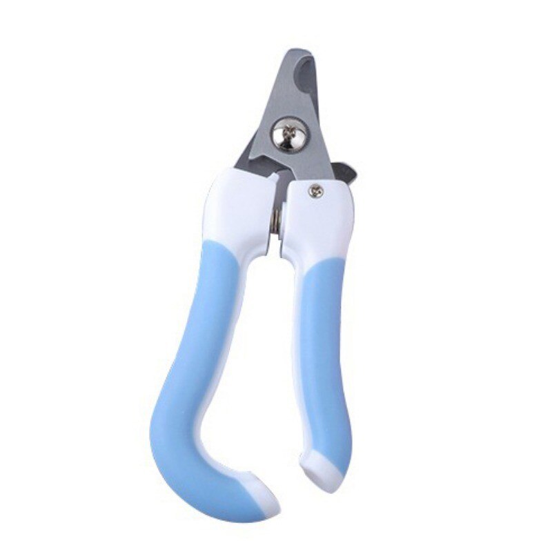Cortauñas portátil para gato, lima de uñas para cachorros, perros, gatos, herramientas de cuidado de los dedos del pie, suministros de aseo para gatos, triangulación de: Blue Nail Clipper / L