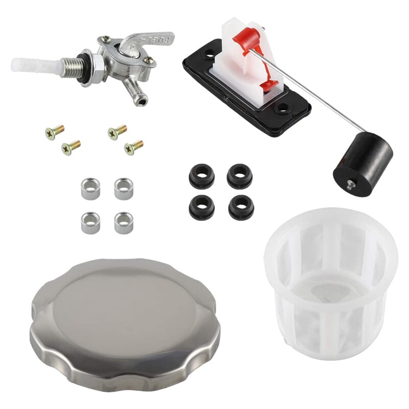 Universal 5/7 Gallon Generator Gas Secondary Fuel Tank Valve Chrome Cap Engine