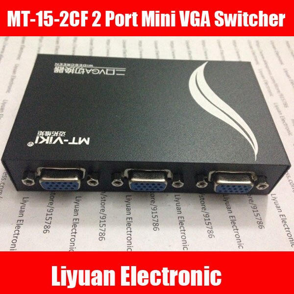 MT-15-2CF 2 Port Mini VGA Switcher Manual VGA Switch twee hosts een monitor PC Video Sharing KVM controller