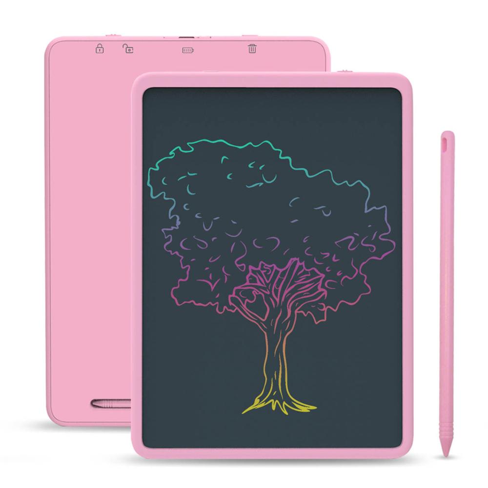 Enotepad tablette d'écriture tablette numérique tablette d'écriture Portable mince avec stylo et support: EP0211C-PINK