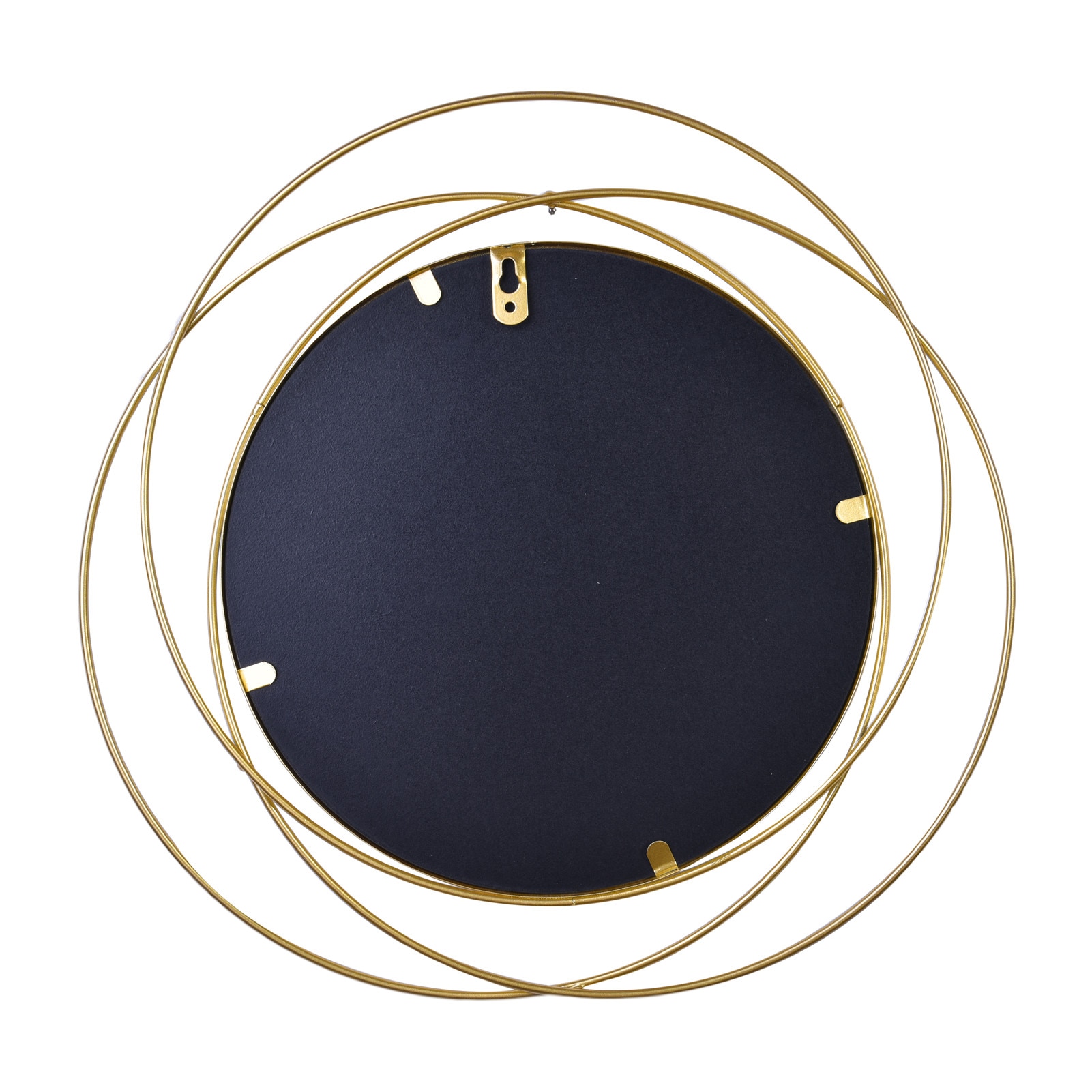 Wall Mirror Golden Geometric Circular Wall Hanging Mirror Living Room Office Decorative Mirror Housewarming Party Wedding