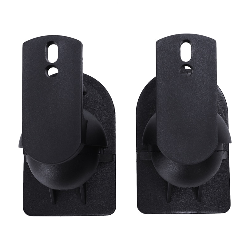 2pcs ABS plastic Black Universal Surround Sound Speaker Wall Mount Brackets: Default Title
