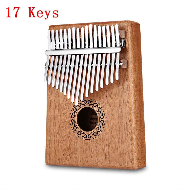 17 tasti Kalimba Thumb Piano strumento musicale per il corpo di alta qualità con libro di apprendimento Tune Hammer strumenti musicali per bambini giocattoli: 17 KEYS