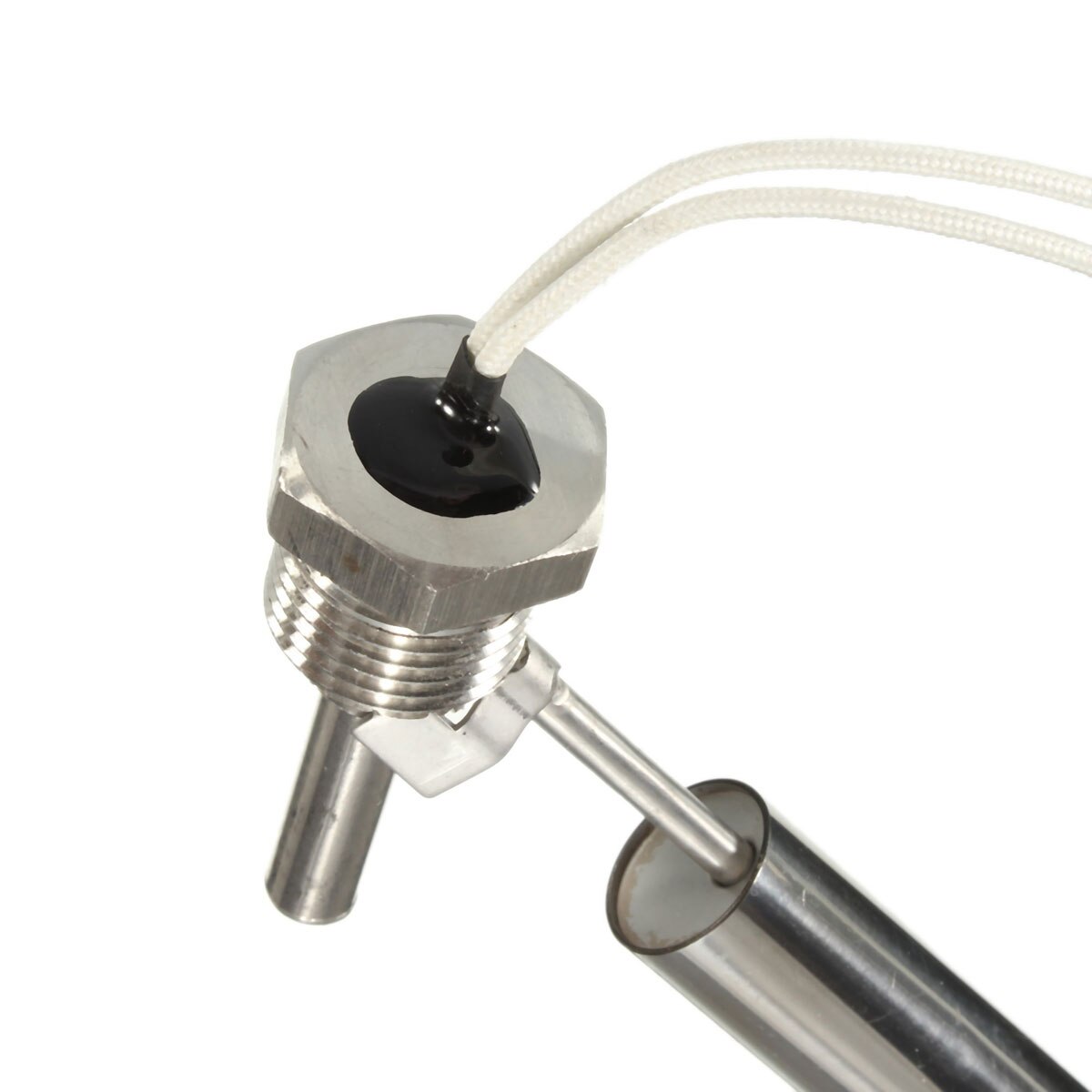 115mm 50W 220V Stainless Steel Liquid Water Level Sensor Float Switch Side Horizontal Controller For Tank Pool Water Tower