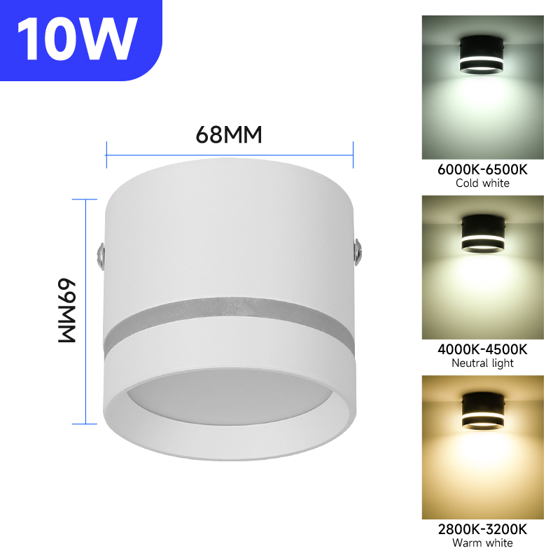 Led-spots Opvouwbare downlight Wandspot Led-lamp Focos Plafondlamp Opbouw Binnenverlichting voor woonkamer Keuken