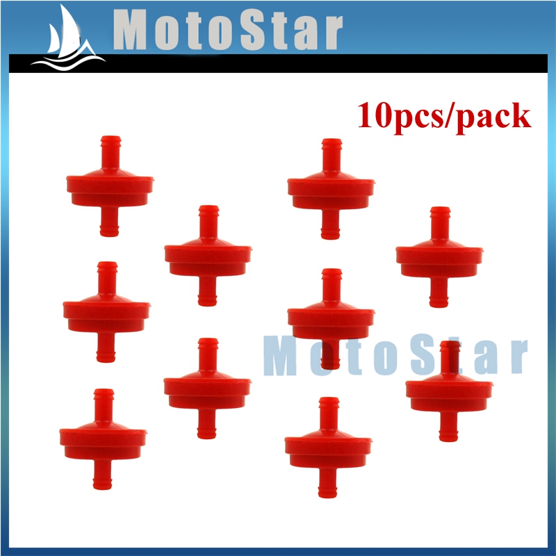 1/4 "filtro carburante rosso ID per trattori tosaerba barche ATV Quad andare kart carrelli