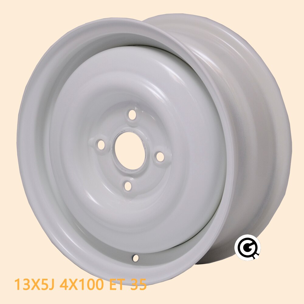 13inch steel wheel 4 holes 4X100 5J offset 35