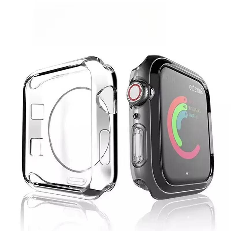 Läpinäkyvä kotelo apple watch series 10: lle 46mm 42mm 9 8 7 45mm 41mm:lle , ei näytönsuojaa, täysikokoinen tpu-puskurisuoja iwatch  se 6 5 4 44 40mm:lle