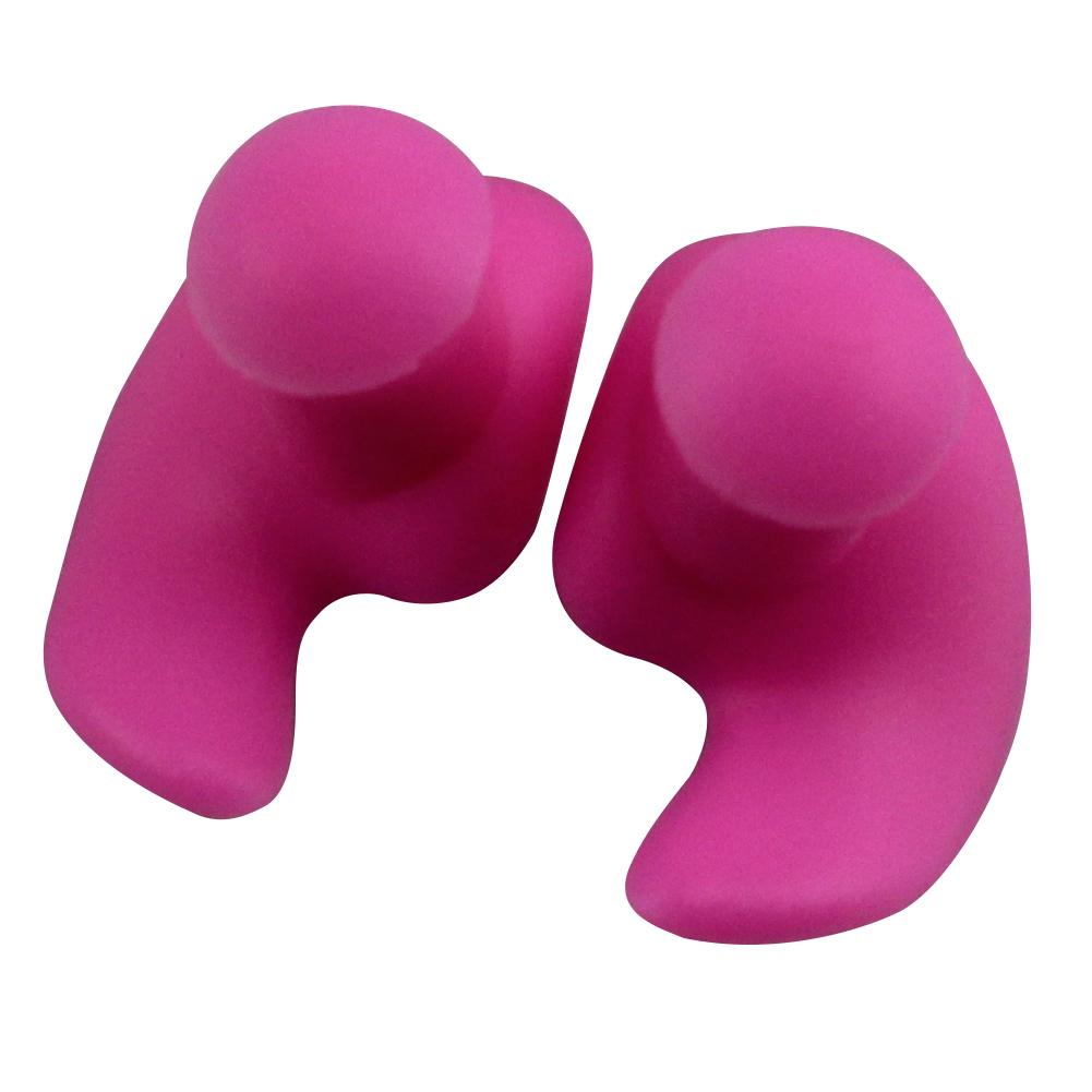 Swimming Earplug 1 Pair Waterproof Soft Earplugs Silicone Portable Ear Plugs Water Sports Small Size Swimming Accessories: Pink