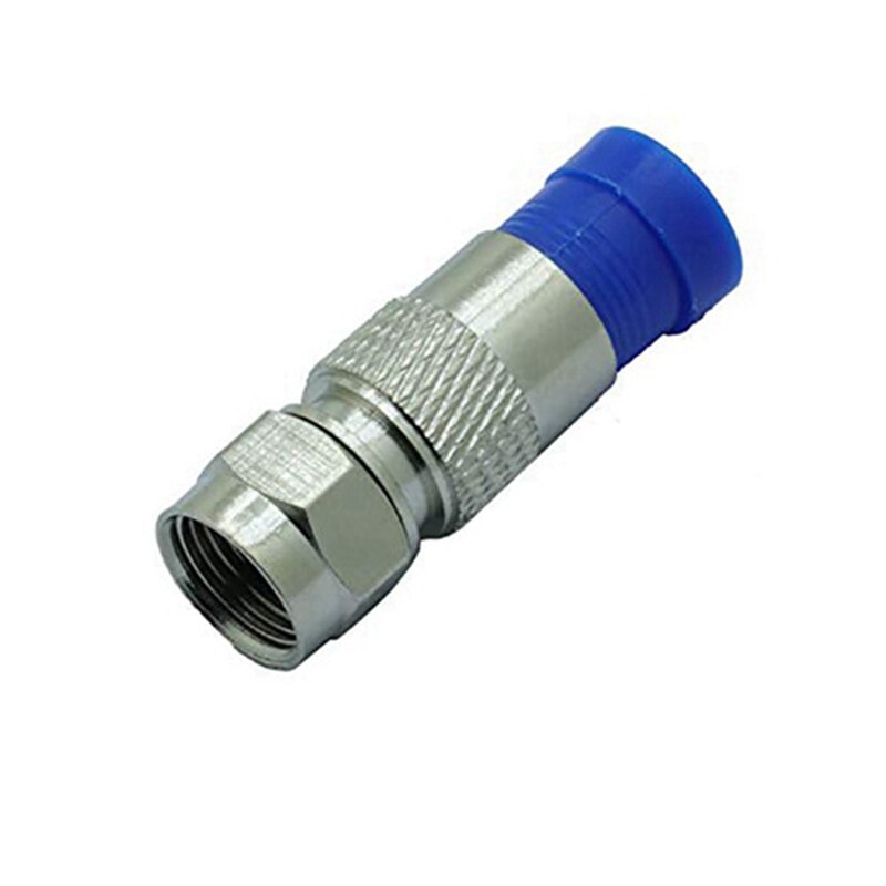 80PCS RG6 Compression Connectors Coaxial Cable Waterproof Connection F Compression Connector RG6 Coaxial Compression Tool