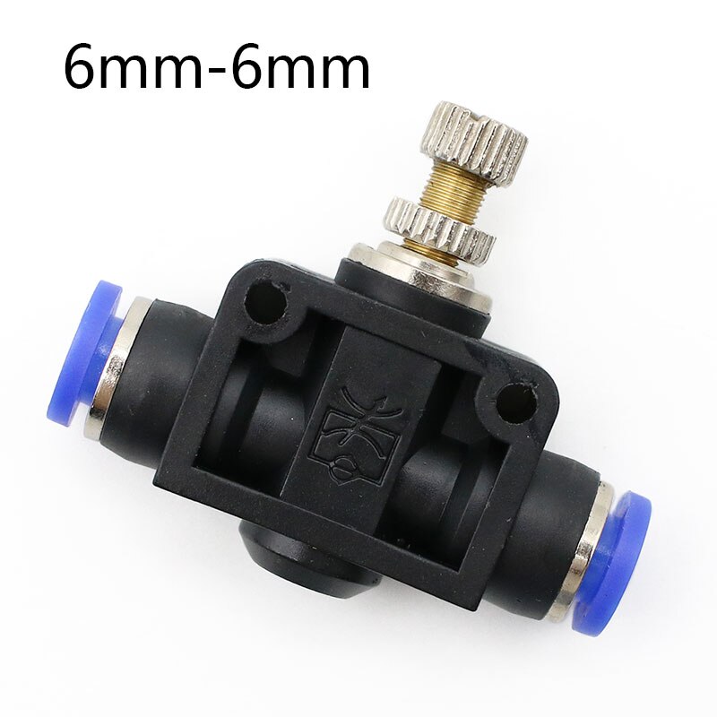 Pneumatic Airflow Regulator 4mm 6mm 8mm 10mm 12mm OD Hose Tube Gas Flow Adjust Valve Connector Fitting Air Speed Control Crane: SA6mm-6mm