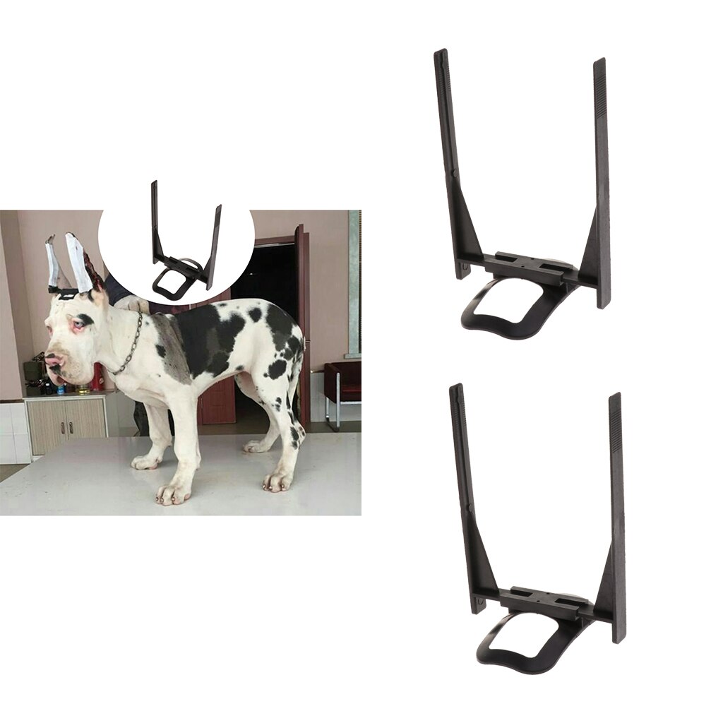 2 stk. kæledyrsforsyning til øreplejeværktøj til hunde ørestående klistermærke til store hunde