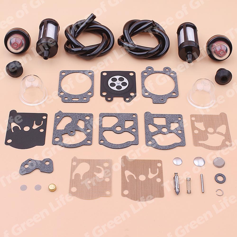Kit de réparation de carburateur pour Stihl FS36 FS40 FS44, ligne de filtre à carburant, ampoule d&#39;amortissement, coupe-bouton