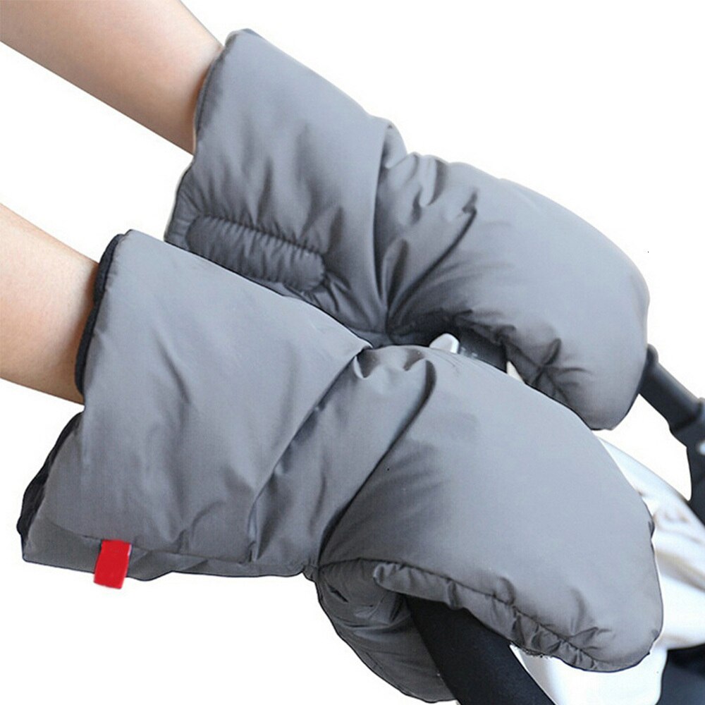 Guantes de invierno para cochecito de bebé, manoplas de mano, accesorios para cochecito de bebé, cubierta de mano impermeable para silla de paseo, manoplas de piel, gancho de bolsillo para teléfono: PJ3480H
