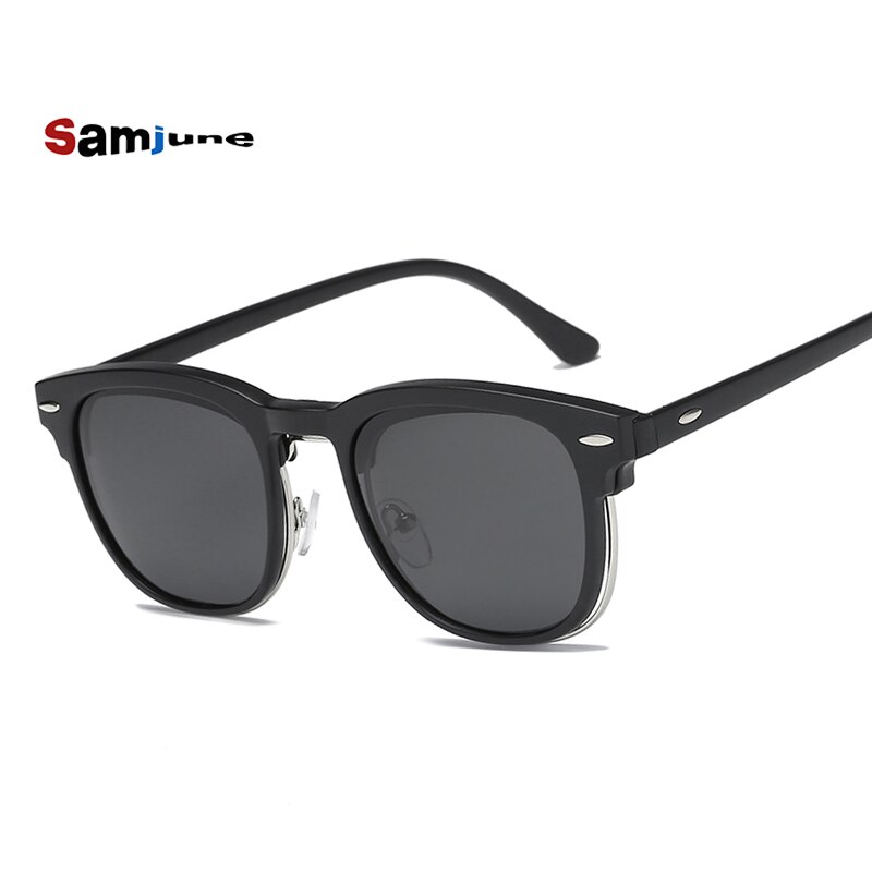 Clip on Sunglasses clip on glasses half frame Men Women mirror clip Sun Glasses Night Vision Driving sunglasses for men