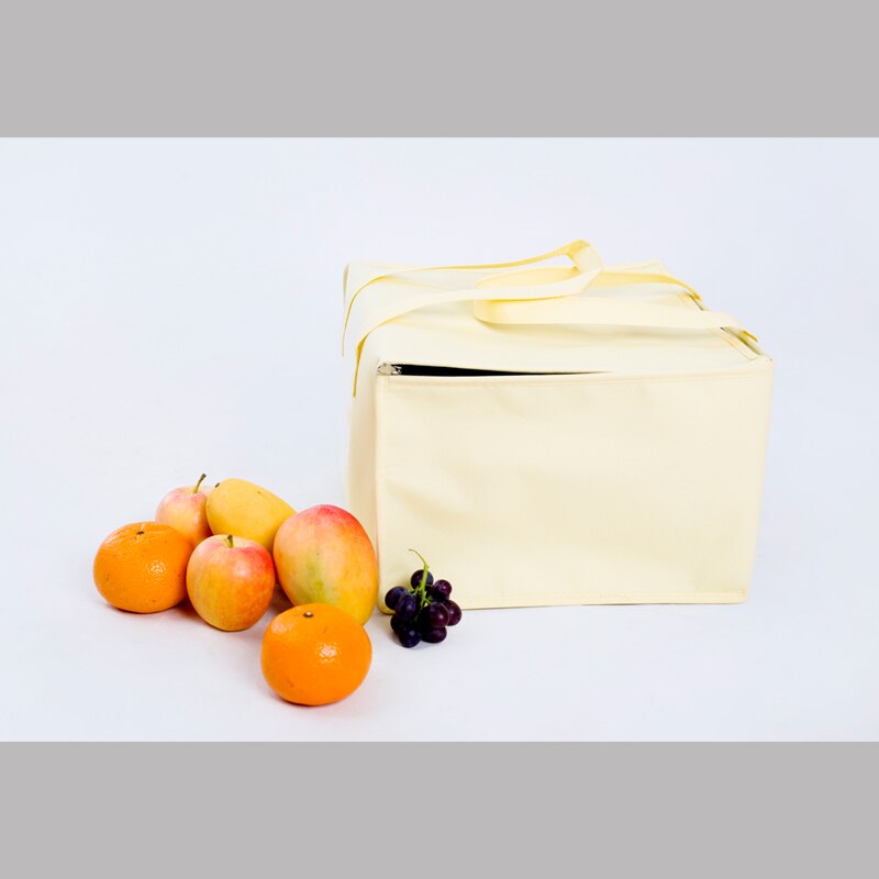 eco friendly cooler bag cake pizza food insulated carrier cool bag ice pack thermal lunch picnic box meal drinks insulation bag: 8 inch