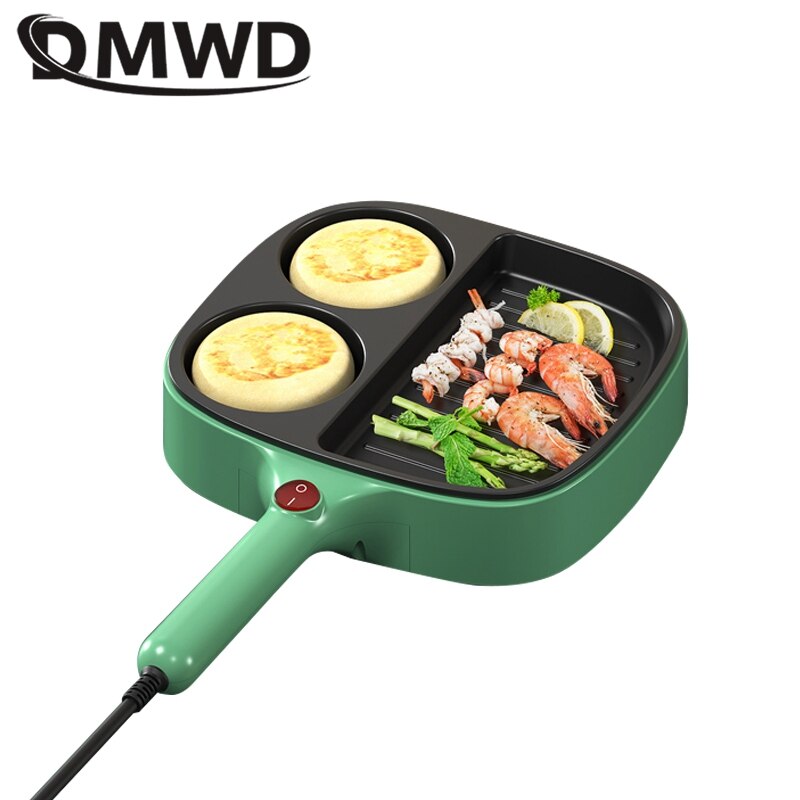 DMWD Haushalt Elektrische backformen omelett Pfanne Ei Steak Braten und Bräter Wurst Schinken Hersteller Frühstück Maschine 110/220V