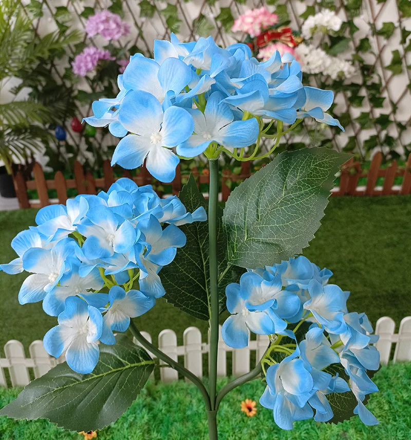 Led simulering blomsterlampe havelampe udendørs soldrevet broderet kugleblomsterlamper gårdspladsdekoration