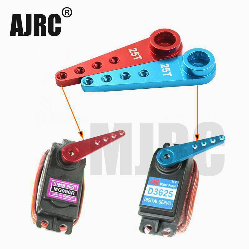 Brazo Servo de dirección extendido de Metal, 1/8, 1/10, 25t, para piezas de pista automotriz Rc, brazo de dirección de aleación de aluminio Axial D90 Traxxas Trx4