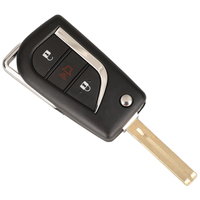 jinyuqin Flip Folding Remote Key Shell Case fit CR2016 Holder for Toyota Levin Camry Reiz Highlander Corolla VA2 Toy48 Toy43: PURPLE