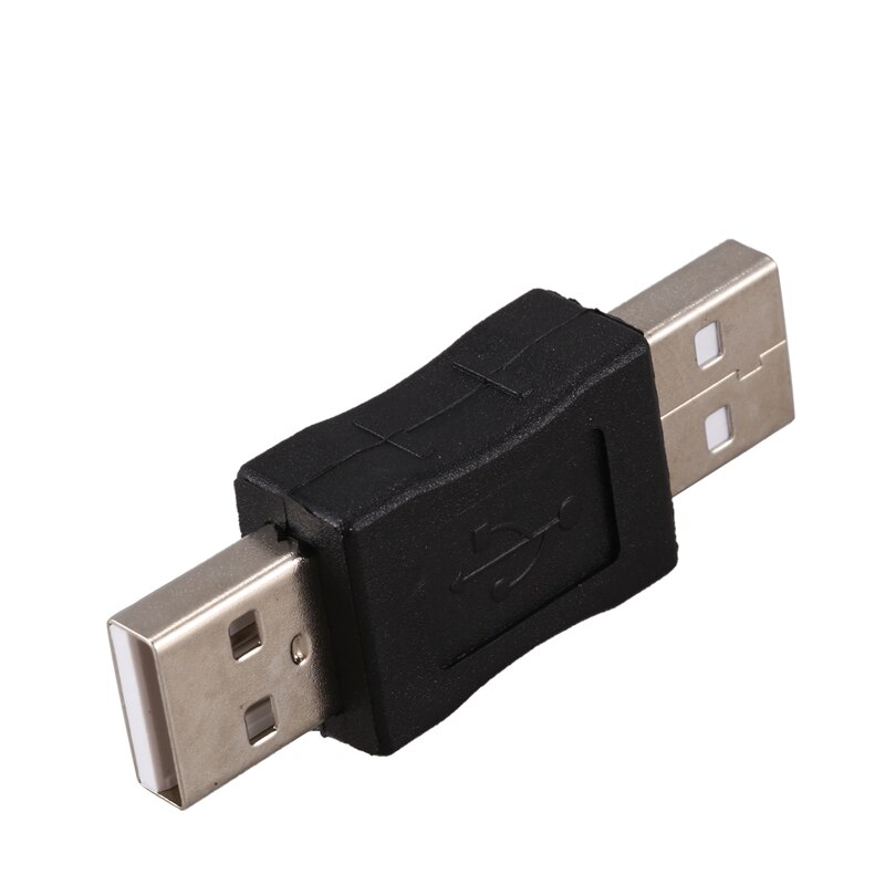 SODIAL(R) USB A Male to Male Connector Adapter Black