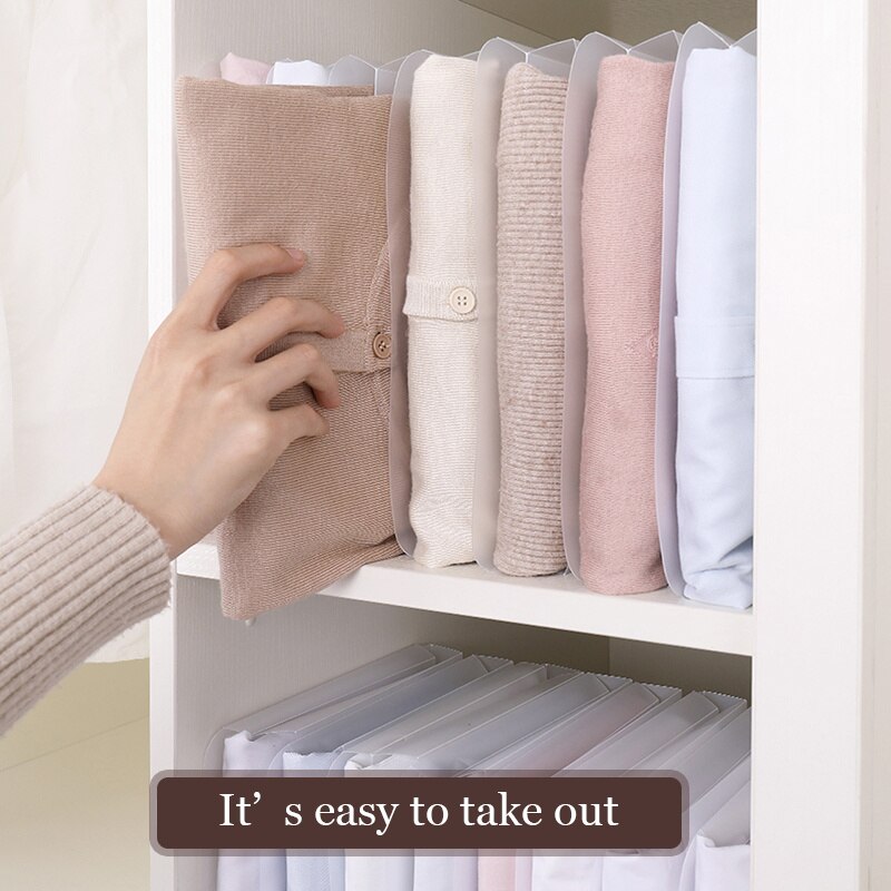 Folding Board Shirt Clothes Folding Board Shirt Organizer Wardrobe Clothing Storage Bag Transparent Home Foldable Clothes Boards