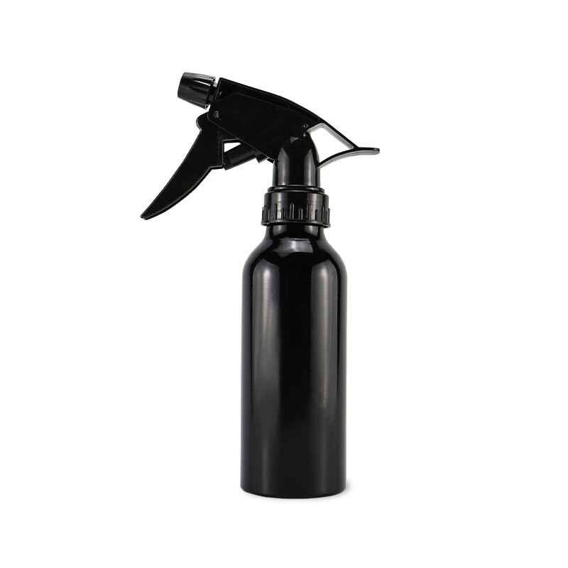 Bouteilles de pulvérisation en aluminium, rechargeables, pour Salon de coiffure, outils de coiffure, 200ml, 1 pièce: Black
