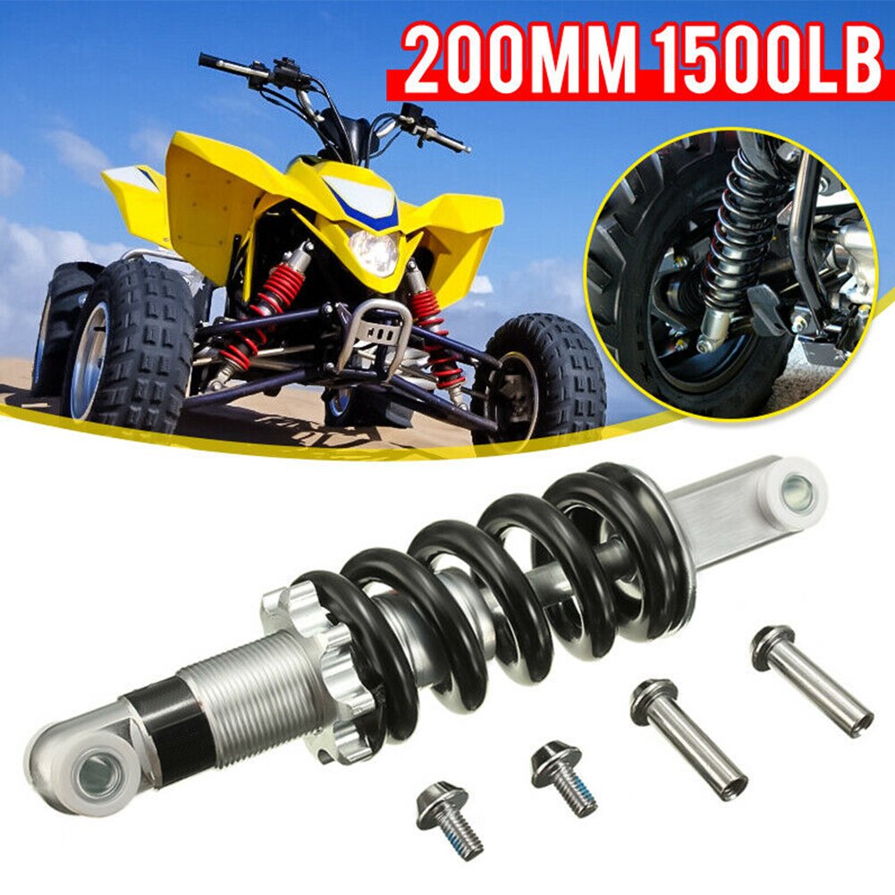 200mm 1500lb al aire libre Mini Moto amortiguador suspensión trasera todoterreno Universal ATV Anti-vibración amortiguador ciclismo Quad bicicleta